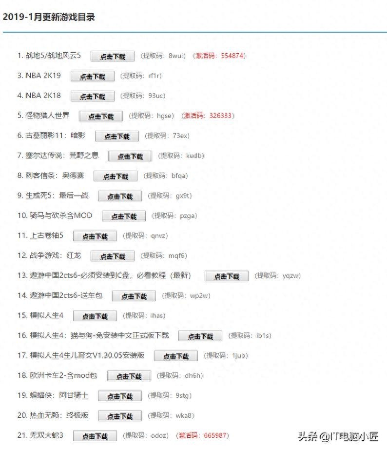 单机游戏资源安全分享，无障碍下载，电脑配置成游玩关键