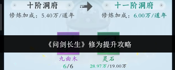 问剑长生修为提升全攻略解析